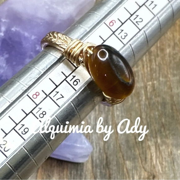 Alquimia by Ady Gold and Brown Ring - Picture 3 of 6